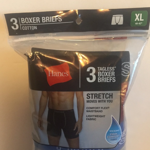 Hanes Boxer Briefs 3 pk XL New - Picture 2 of 5